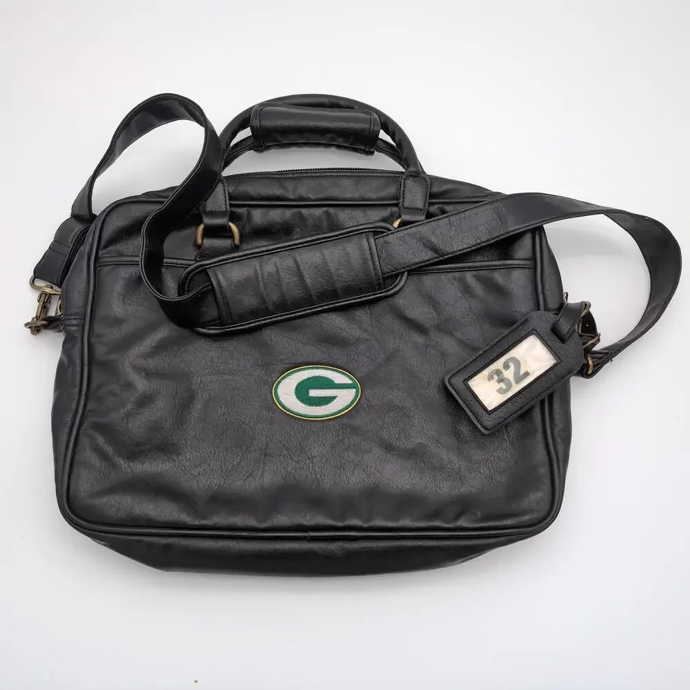 Green Bay Packers Bag Briefcase Strap Laptop Bag Black NFL Football Shoulder